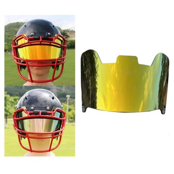 Футбольный козырек, профессиональный портативный козырек для футбольной маски, золотой цвет