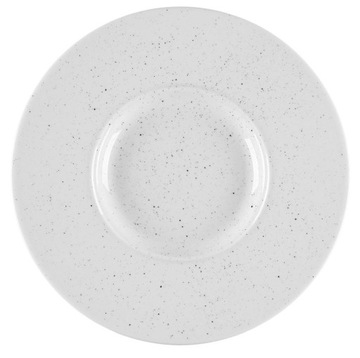 LUBIANA MUZA CZARNE KROPKI TALERZ OBIADOWY 27 CM