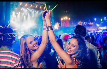 СВЕТЯЩИЕСЯ БРАСЛЕТЫ НАБОР ФЛУОРЕСЦЕНТНЫХ ЛЕНТ. 100 шт