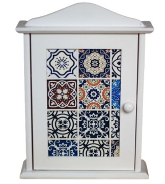 Azulejos SZAFKA NA KLUCZE, SKRZYNKA DREWNIANA