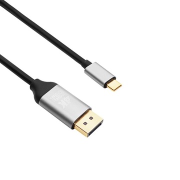 Адаптер Akyga AK-AV-16 4K Кабель USB C DisplayPort