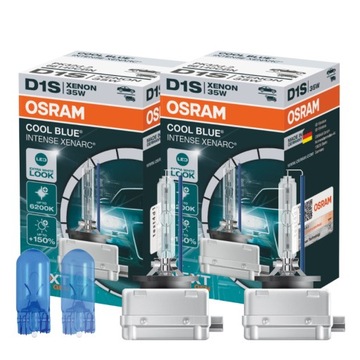 Żarniki D1S OSRAM Cool Blue Intense Next Gen + W5W