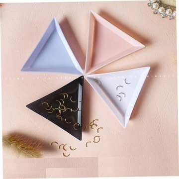 160 шт., треугольные заколки для волос с треугольными пластинами, коричневые кончики