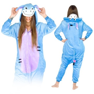 KOSTIUM ONESIE KIGURUMI KOMBINEZON PIŻAMA JEDNOCZĘŚCIOWA CIEPŁY DRES M