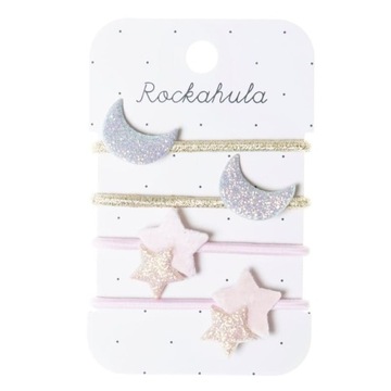 Rockahula Kids 4 gumki do włosów Moon and Stars