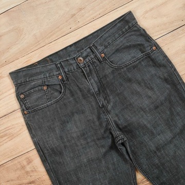 LEVI'S 504 Spodnie Jeans Czarne Męskie r. 34/32 (32/34)