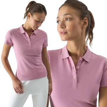 ЖЕНСКАЯ ФУТБОЛКА ПОЛО 4F ИЗ ДЫХАЮЩЕГО ХЛОПКА SS24F132