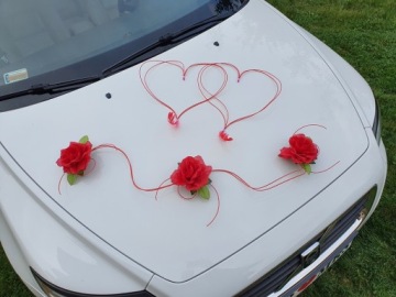 Оформление автомобиля BIG HEARTS украшение свадебного автомобиля