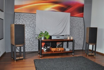 WHARFEDALE LINTON POWRÓT LEGENDY WALNUT ORZECH + STANDY = WSPANIAŁY ZESTAW