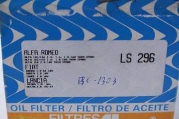 FILTR OLEJE PURFLUX LS296 ALFA ROMEO LANCIA FIAT