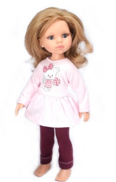 Ubranko dla lalki Paola Reina 32cm zestaw ubranek 2w1 tunika spodnie kotek