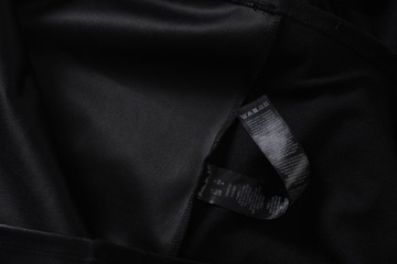 ASOS krótka czarna sukienka dżersej ekoskóra r. 36