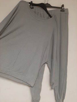 Shein Zestaw domowy bluzka i spodnie 2XL (44)