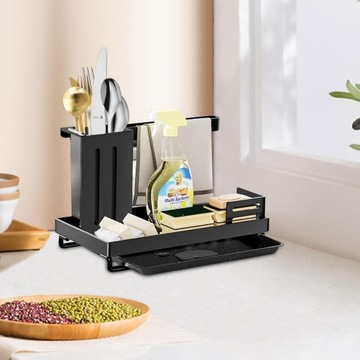 ОРГАНАЙЗЕР ПОДСТАВКА КУХОННАЯ ГУБКА ДЕРЖАТЕЛЬ ДЛЯ МОЙКИ ГУБКА КОНТЕЙНЕР 3-В-1