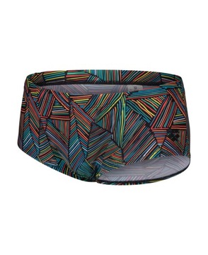 Szorty kąpielowe Arena OVERVIEW SWIM LOW WAIST SHORT BLACK MULTI 75