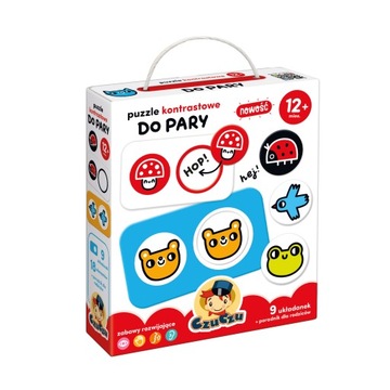 CzuCzu Puzzle kontrastowe Do pary 12m+