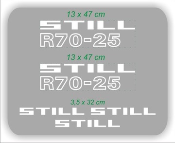 NAKLEJKI NAKLEJKA wózek widłowy STILL R70-25