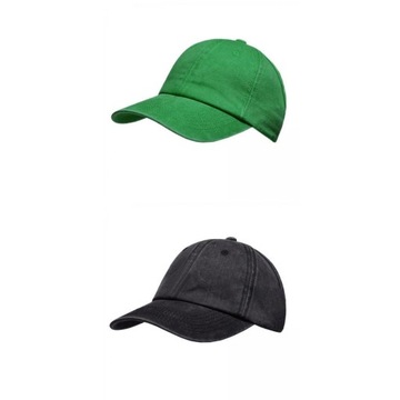 2x damska regulowana czapka bejsbolówka z kuc
