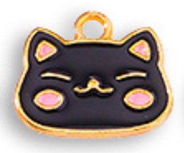 КУЛОН КОШКА ДЛЯ БРАСЛЕТА ОЖЕРЕЛЬЕ W770