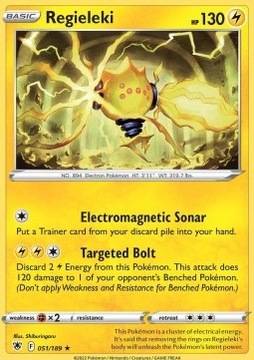 Pokemon TCG Elektryczny - Regieleki (ASR 051)