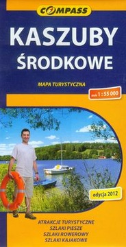 Kaszuby Środkowe. Mapa turystyczna w skali 1:55