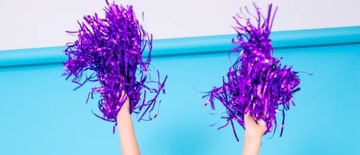 Помпоны фиолетовые CHEERLEADER CHEERLEADER 2 шт.