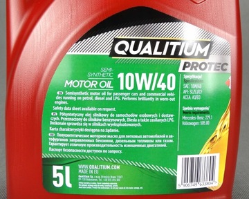 QUALITIUM PROTEC 10W40 5L ORYGINALNY POLSKI