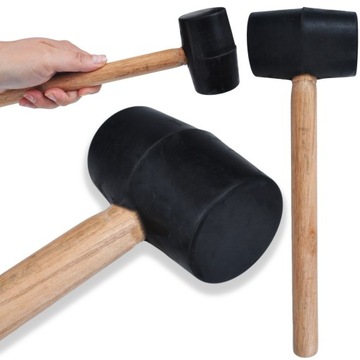 MŁOTEK GUMOWY PODBIJAK BRUKARSKI MŁOT BEZODRZUTOWY