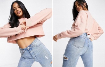 BLUZA RÓŻOWA DAMSKA KLASYCZNA 38 M Missguided 1ACB