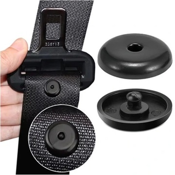 SPINKA NIT BLOKADA KLAMRY PASÓW BEZPIECZEŃSTWA UNIWERSALNA CZARNA