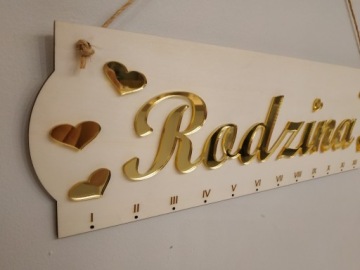 Семейный календарь, важные даты, дни рождения, именины GOLDEN LUSTRO