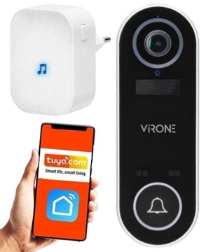 ORNO Wideodzwonek LAYO KAMERA Full HD Wifi IP65 APLIKACJA TUYA 60 Dzwonków