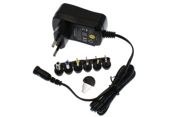 ZASILACZ UNIWERSALNY REGULOWANY 3V-12V 1000mA 1A 12W | 6 końcówek