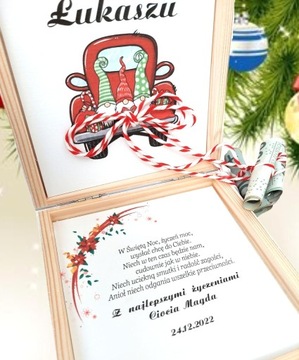 БЕЛАЯ денежная коробка Подарок на День Святого Николая