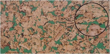 Panel korek scienny Cordoba Green 30 cm x 60
