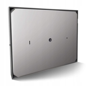 СВЕТОДИОДНАЯ АДРЕСНАЯ ТАБЛИЧКА С ПОДСВЕТКОЙ НОМЕР ДОМА 3D | 40X30 см СЕРЕБРЯНЫЙ ИНОКС