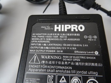 Блок питания HIPRO HP-A0502R3D 12В 4,16А