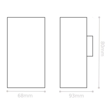 Уличный фасадный светильник, садовый настенный светильник GU10