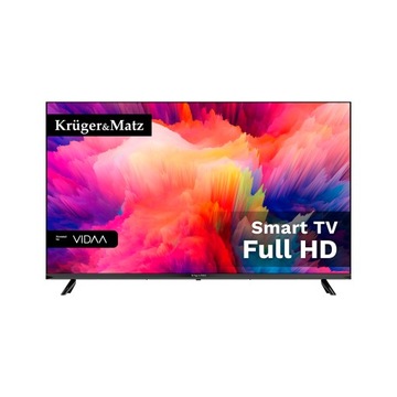 Telewizor 43'' Kruger&Matz FHD SMART TV VIDAA 2xUSB DVB-T2 H.265 HEVC WIFI