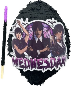 PINIATA URODZINOWA WEDNESDAY ADDAMS PREZENT DUŻA 85cm