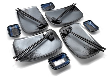 Komplet do sushi dla 4 osób - Cobalt Black