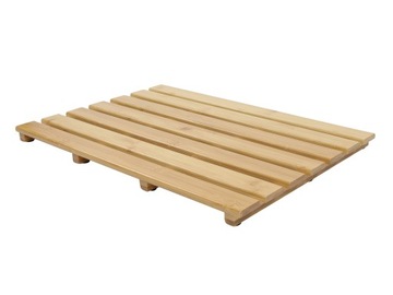 БАМБУКОВЫЙ КОВРИК ДЛЯ ВАННОЙ ДЕРЕВЯННЫЙ КОВРИК ПЛАТФОРМА 53x 35,5x 2,5 см