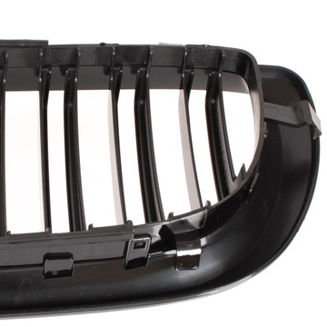 Решетка для почек, имитация решетки, ЧЕРНАЯ, двойные ребра для BMW 3 E46