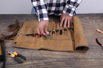 Брелок для ключей, сумка для инструментов, вощеная