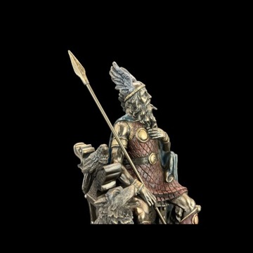 Статуэтка Скульптура Статуя СЕВЕРНЫЙ БОГ ОДИН СИДЯЩИЙ VERONESE WU69116A4