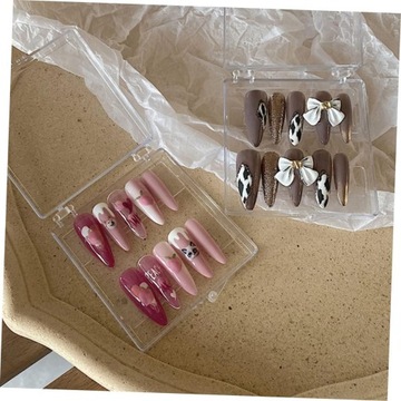 Коробка-держатель для ногтей на 24 шт., органайзер для накладных ногтей