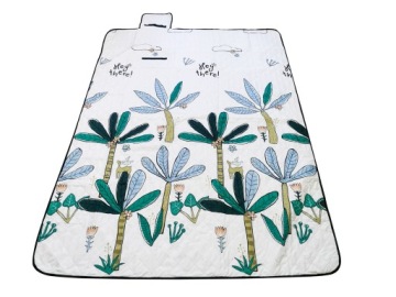 Пляжный коврик, походное одеяло для пикника, пальмы, 200х200.