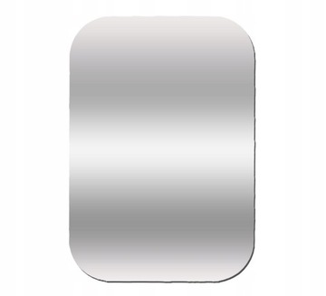 XO Y2 zestaw naklejek do uchwytu magnetycznego srebrne blaszki 3szt