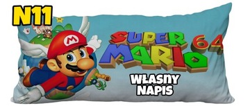 ПОДУШКА SUPER MARIO BROS + ИМЯ 30 x 60 N2