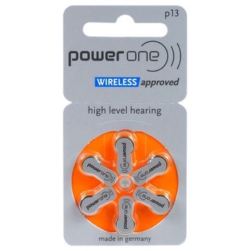 Батарейки для слуховых аппаратов Power One Varta 13
